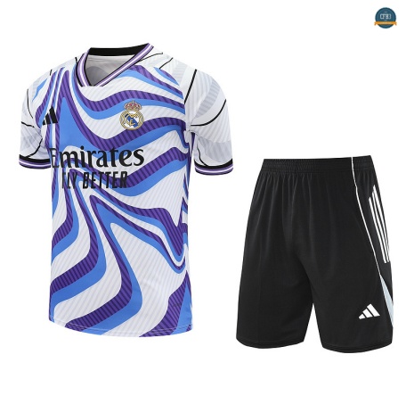 Venta Real Madrid + Pantalón Equipación Violeta/Blanco/negro 2025/2026