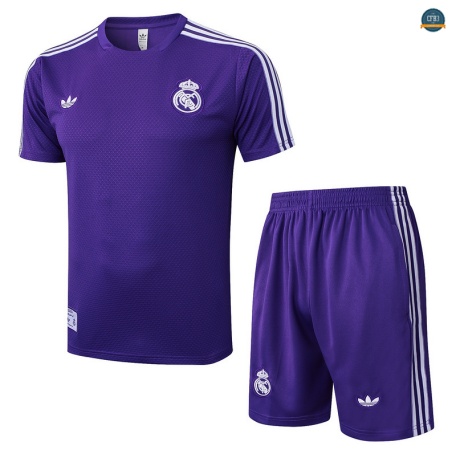 Replicas Real Madrid + Pantalón Equipación Violeta/Blanco 2025/2026