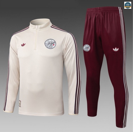 Venta Chándal Ajax Niño Equipación Blanco/marrón 2025/2026