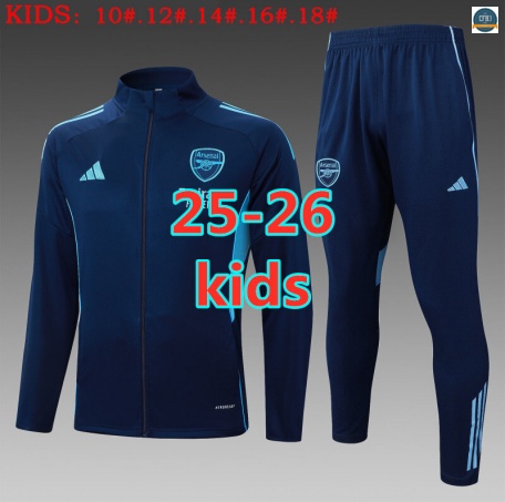 Crear Chaqueta Chándal Arsenal Niño Equipación Azul marino 2025/2026