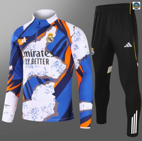 Hacer Chándal Real Madrid Niño Equipación Blanco/Azul/negro 2025/2026