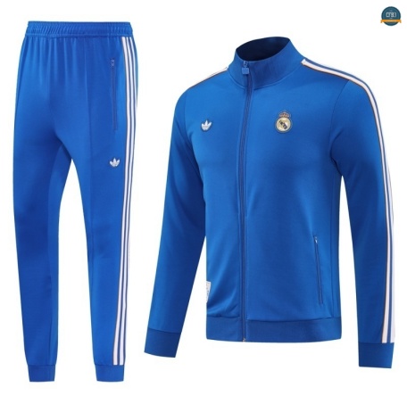 Diseñar Chaqueta Chándal Real Madrid Equipación Azul/Blanco 2025/2026