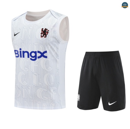 Tienda Camiseta Sin Mangas Chelsea Equipación Blanco/negro 2025/2026
