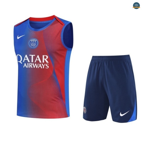 Venta Camiseta Sin Mangas PSG Equipación rojo/Azul 2025/2026