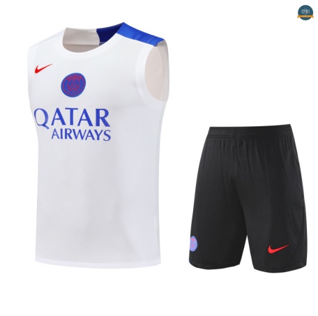 Tienda Camiseta Sin Mangas PSG Equipación Blanco/negro/Azul 2025/2026