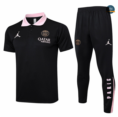 Venta Camiseta entrenamiento Paris Saint Germain polo + Pantalones negro 2024/2025