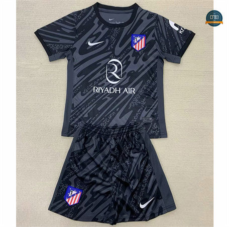 Outlet Camiseta Atletico Madrid Niño Equipación Portero Negro 2024/2025
