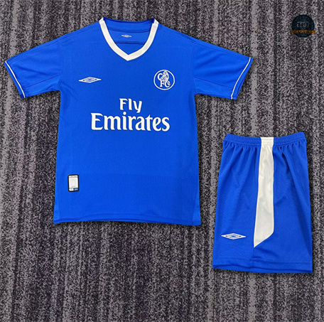 Hacer Camiseta Retro 2003-05 Chelsea Niño 1ª Equipación