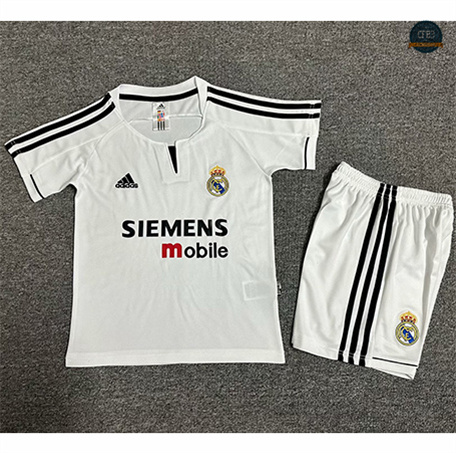 Venta Camiseta Retro 2003-04 Real Madrid Niño 1ª Equipación
