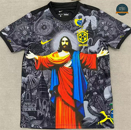 Cfb3 Camiseta futbol Brasil Equipación Diosa Negro 2025/2026