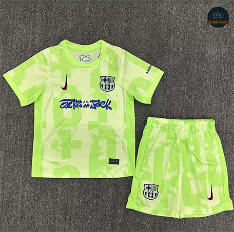 Cfb3 Camiseta futbol Barcelona Niño 3ª Equipación Verde 2025/2026