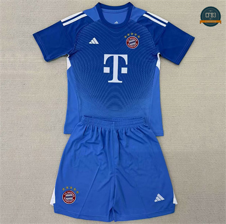Cfb3 Camiseta futbol Bayern Múnich Niño Equipación Portero Azul 2025/2026
