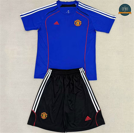 Cfb3 Camiseta futbol Manchester United Niño Equipación Training Azul 2025/2026