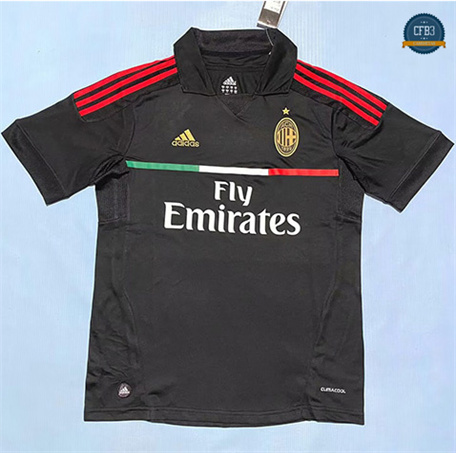 Cfb3 Camiseta futbol Retro 2011-12 AC Milan 2ª Equipación