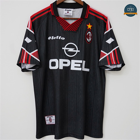 Cfb3 Camiseta futbol Retro 1997-98 AC Milan Equipación Especial Negro