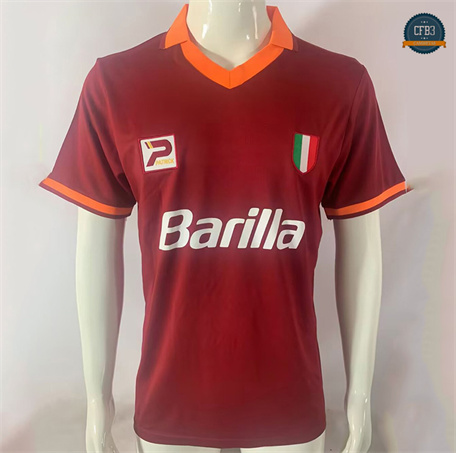 Cfb3 Camiseta futbol Retro 1993-94 AS Roma 1ª Equipación