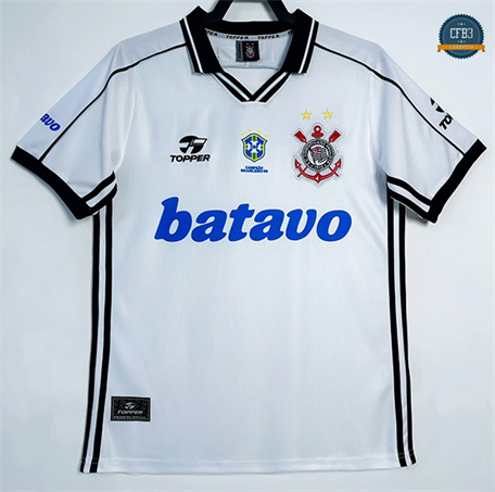 Cfb3 Camiseta futbol Retro 1999-00 Corinthians 1ª Equipación
