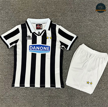 Cfb3 Camiseta futbol Retro 1994-95 Juventus Niño 1ª Equipación