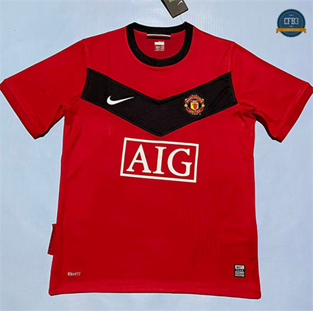 Cfb3 Camiseta futbol Retro 2009-10 Manchester United 1ª Equipación