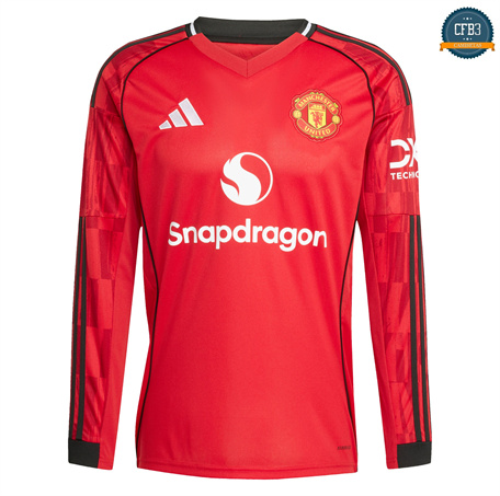 Camiseta futbol Manchester United 1ª Equipación Manga Larga 2025/2026