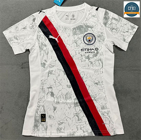 Camiseta futbol Manchester City Mujer 2ª Equipación 2025/2026