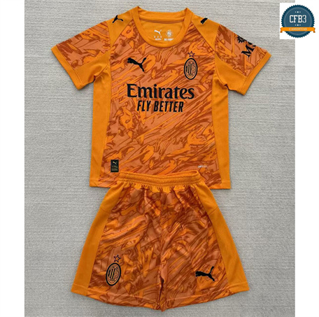 Camiseta futbol AC Milan Niño Equipación Portero Orange 2025/2026