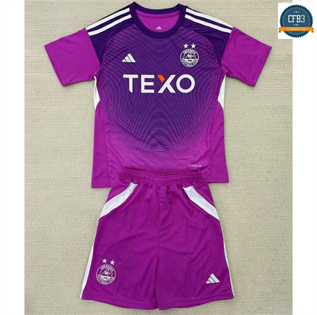 Camiseta futbol Aberdeen FC Niño Equipación Púrpura 2025/2026