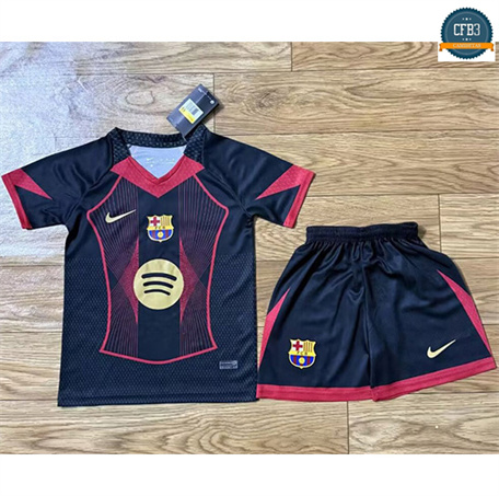 Camiseta futbol Barcelona Niño Equipación Negro 2025/2026
