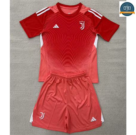 Camiseta futbol Juventus Niño Equipación Portero Naranja/Rojo 2025/2026