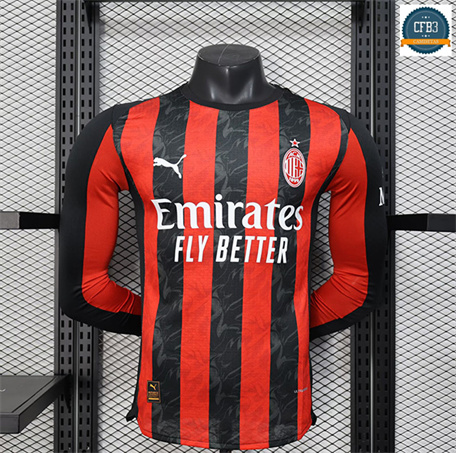 Camiseta futbol AC Milan Player Equipación 1ª Equipación Manga larga 2025/2026