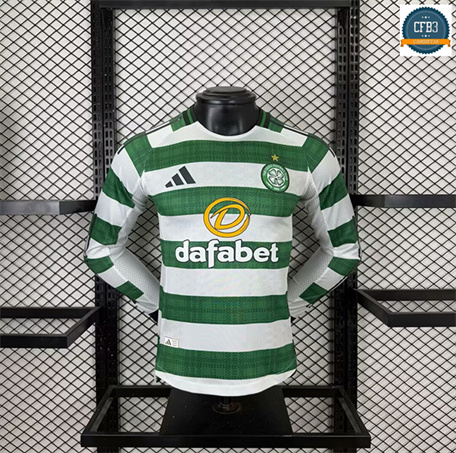 Camiseta futbol Celtic Player 1ª Equipación Manga larga 2025/2026