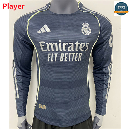 Camiseta futbol Real Madrid Player 2ª Equipación Manga Larga 2025/2026