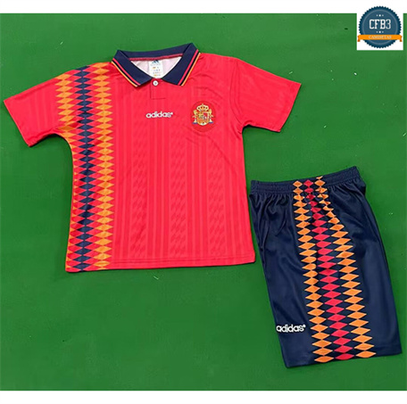 Camiseta futbol Retro 1994 España Niño 1ª Equipación