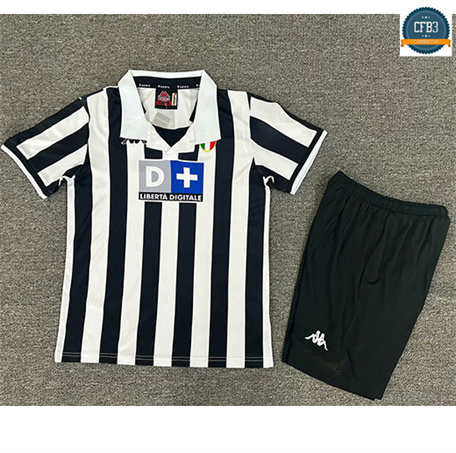 Camiseta futbol Retro 1998-99 Juventus Niño 1ª Equipación