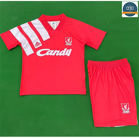 Camiseta futbol Retro 1991-92 Liverpool Niño 1ª Equipación