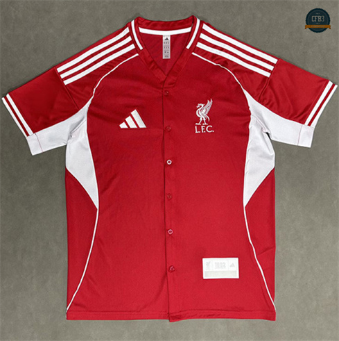 Camiseta futbol Liverpool Equipación béisbol Rojo 2025/2026