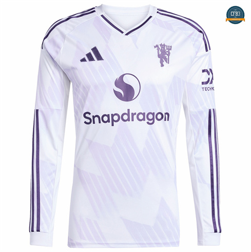 Camiseta futbol Manchester United 2ª Equipación Manga Larga 2025/2026