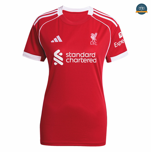 Camiseta futbol Liverpool Mujer 1ª Equipación 2025/2026