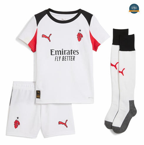Camiseta futbol AC Milan Niño 2ª Equipación 2025/2026