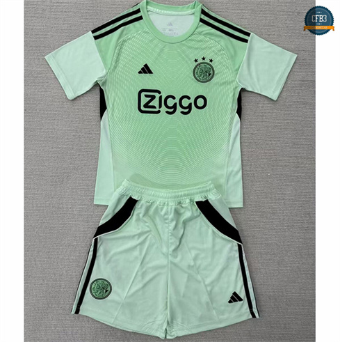 Camiseta futbol Ajax Niño Equipación Verde 2025/2026
