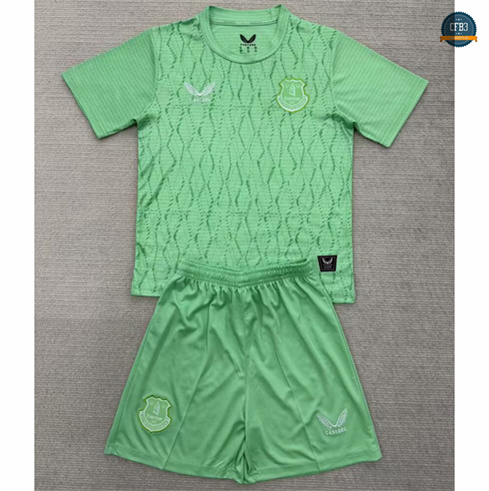 Camiseta futbol EVerdeon Niño Equipación Portero Verde 2025/2026