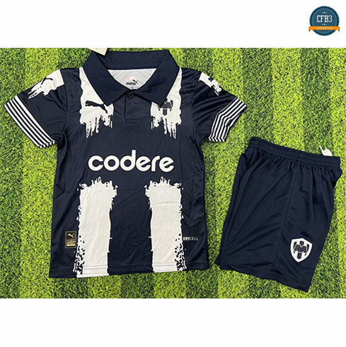 Camiseta futbol Monterrey Niño Equipación Negro 2025/2026