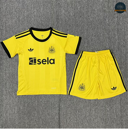 Camiseta futbol Newcastle United Niño Equipación Portero Amarillo 2025/2026