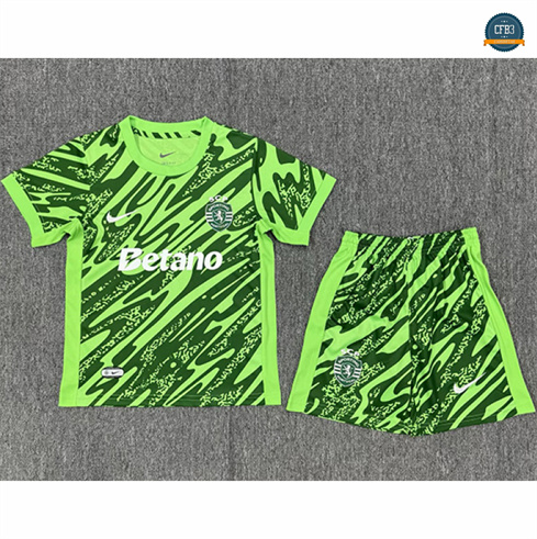 Camiseta futbol Sporting Lisbon Niño Equipación Portero Verde 2025/2026