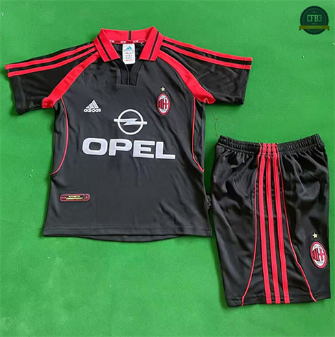 Camiseta futbol Retro 2000-01 AC Milan Niño 3ª Equipación