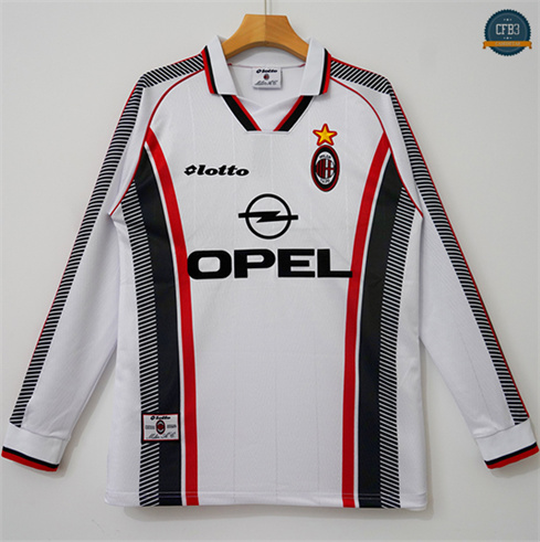 Camiseta futbol Retro 1997-98 AC Milan 2ª Equipación Manga Larga