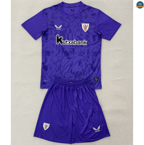 Camiseta futbol Athletic Bilbao Niño Equipación Portero Púrpura 2025/2026