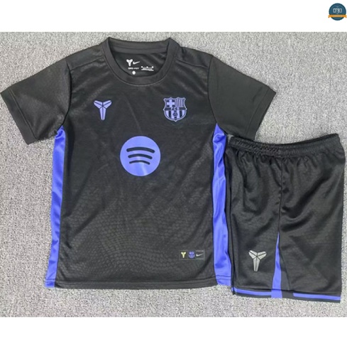Camiseta futbol Barcelona Niño Equipación Negro 2025/2026
