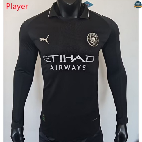 Camiseta futbol Manchester City Player 2ª Equipación Manga Larga 2025/2026