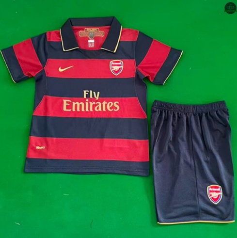 Camiseta futbol Retro 2007-08 Arsenal Niño 3ª Equipación